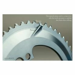 Plateau En Aluminium Ovale Absolute Black Winter Line 110 BCD 50 T -vélo Grand Magasin 719803 4