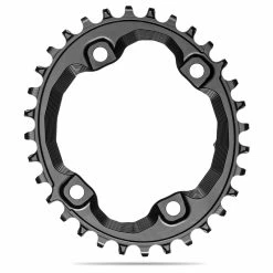 Plateau 4 Bras Asymétrique En Aluminium Ovale Vis Incluse Absolute Black 96 BCD SHIM.XT M8000 32 T